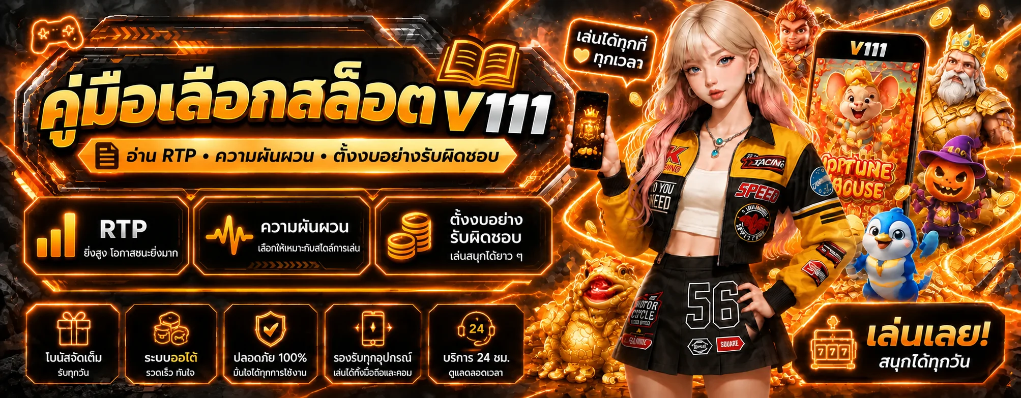 V111 คู่มือเลือกสล็อต | อ่าน RTP และตั้งงบอย่างรับผิดชอบ